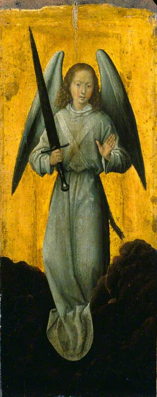 Memling, Hans, 1430-1440-1494; Angel with a Sword
